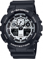 Casio G-Shock Black And White Series GA-100BW-1A