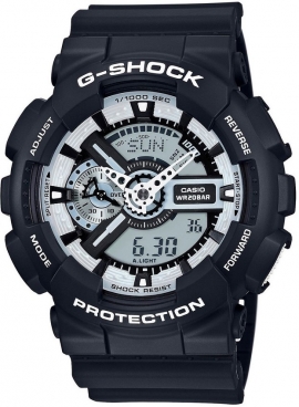 Casio G-Shock Black And White Series GA-110BW-1A